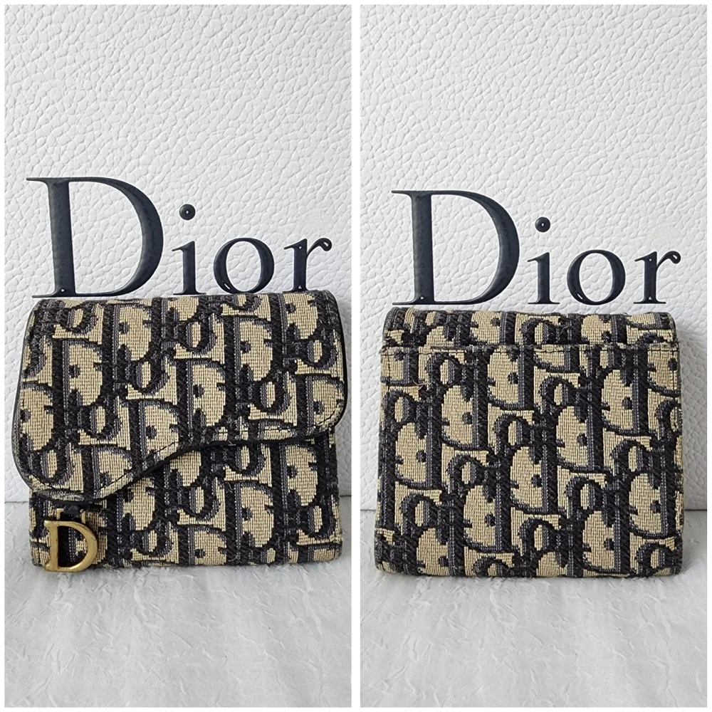 Auth Dior Oblique Trotter Saddle Lotus Wallet - Picture 12 of 14